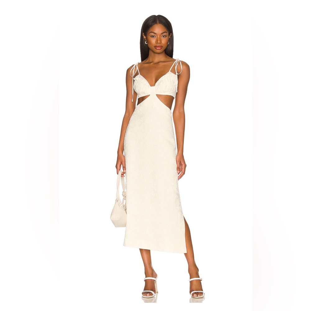 LPA Robin Midi Dress Ivory